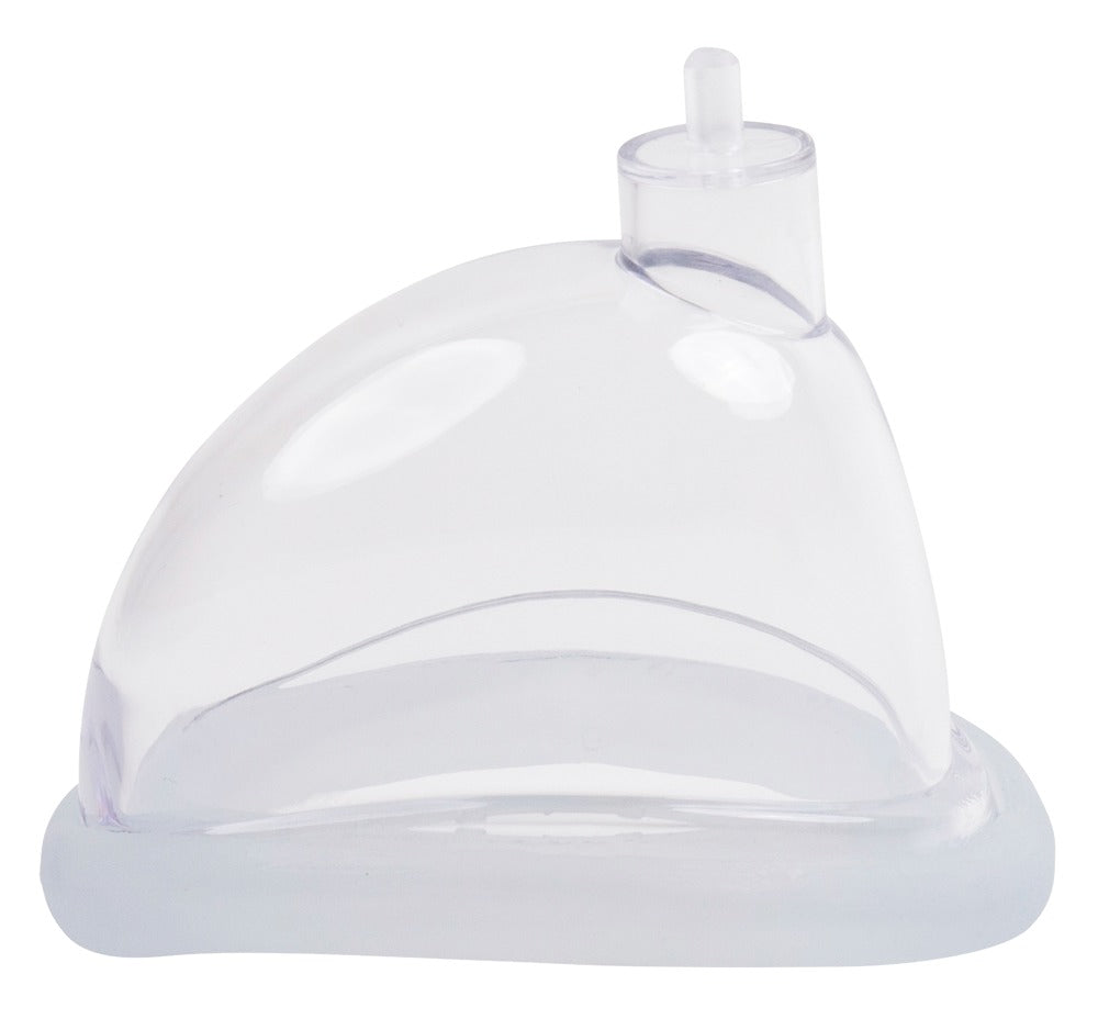 Transparente Saugglocke der FRÖHLE SOLO EXTREME PROFESSIONAL Vaginapumpe in der Detailansicht