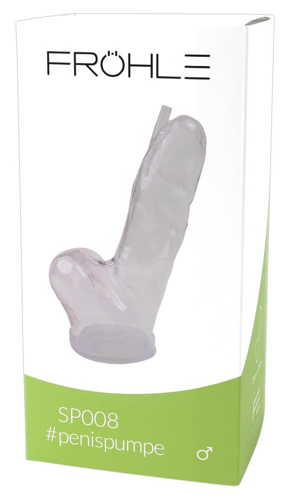 FRÖHLE SP008 Premium-Peniszylinder in der Originalverpackung in der Vorderansicht