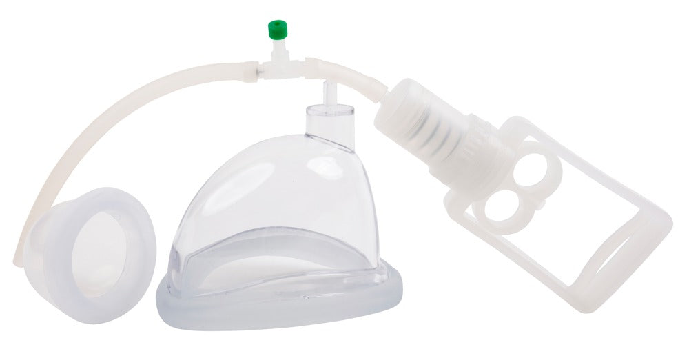 FRÖHLE VP001 DUO EXTREME PROFESSIONAL mit zwei transparenten Saugglocken, Handpumpe und Schlauch in der Übersicht