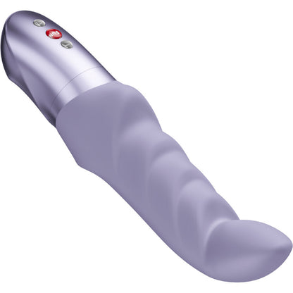 Fun Factory Abby G in schräger Perspektivansicht mit gebogener G-Punkt-Spitze, flexiblem Schaft und markanter Wellenstruktur