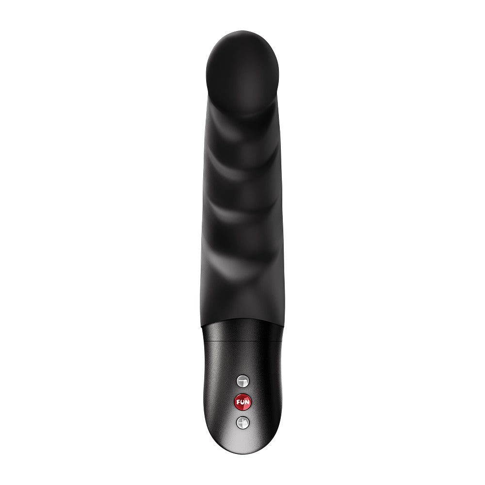 FUN FACTORY ABBY G G-Punkt-Vibrator in Schwarz mit strukturierter Oberfläche in der Vorderansicht