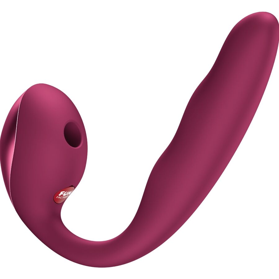 Fun Factory Allegro in Seitenansicht mit gebogenem Schaft, flexiblem Stimulationsarm und ergonomischer Form