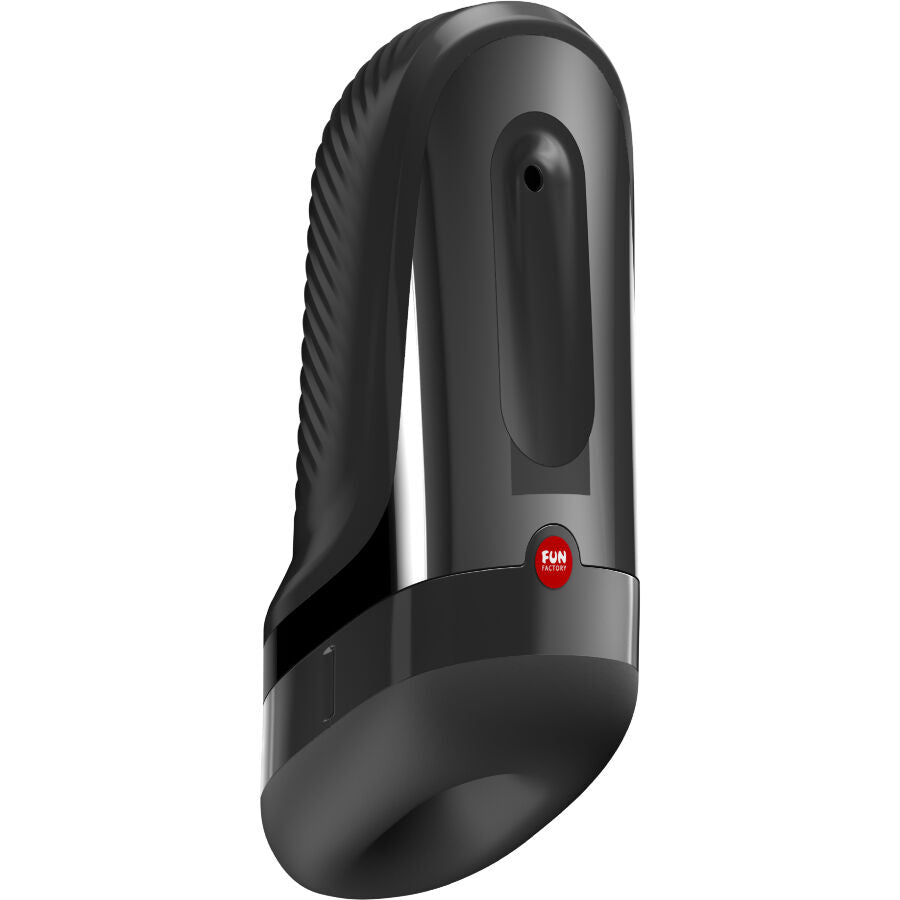 FUN FACTORY ARES flexibler Masturbator in Schwarz in der Gesamtansicht
