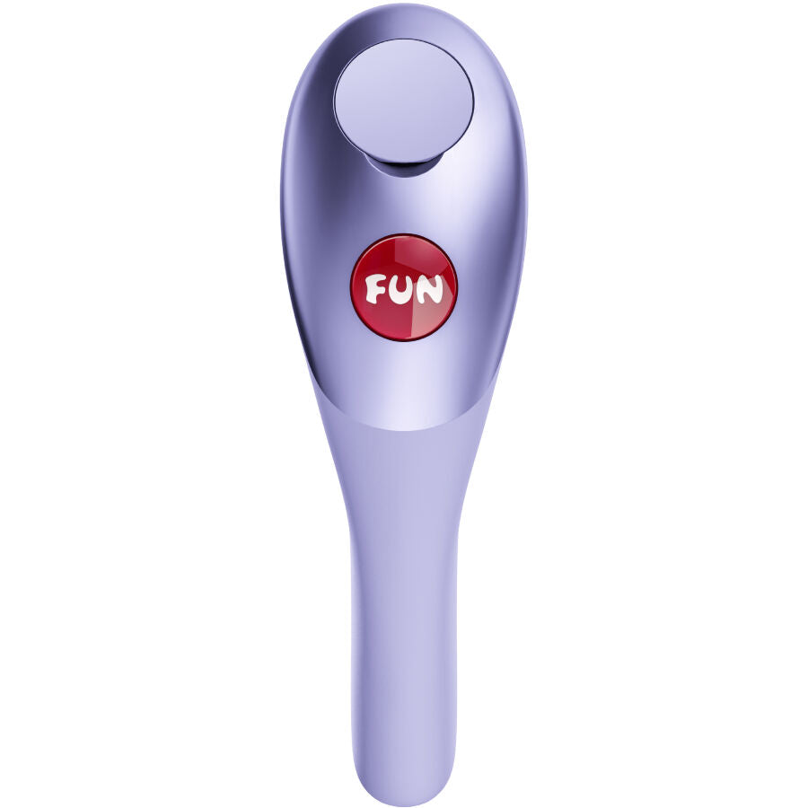 FUN FACTORY BE·ONE Fingervibrator in Lila mit zentralem Bedienelement in der Vorderansicht