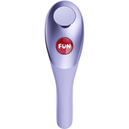FUN FACTORY BE·ONE Fingervibrator in Lila mit zentralem Bedienelement in der Vorderansicht