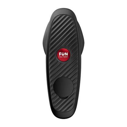 FUN FACTORY BOOTIE VIBE Analvibrator in Schwarz mit strukturiertem Griffbereich in der Vorderansicht