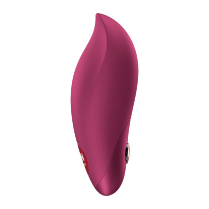 FUN FACTORY CHARME Klitorisvibrator in Pink mit geschwungener Form in der Seitenansicht