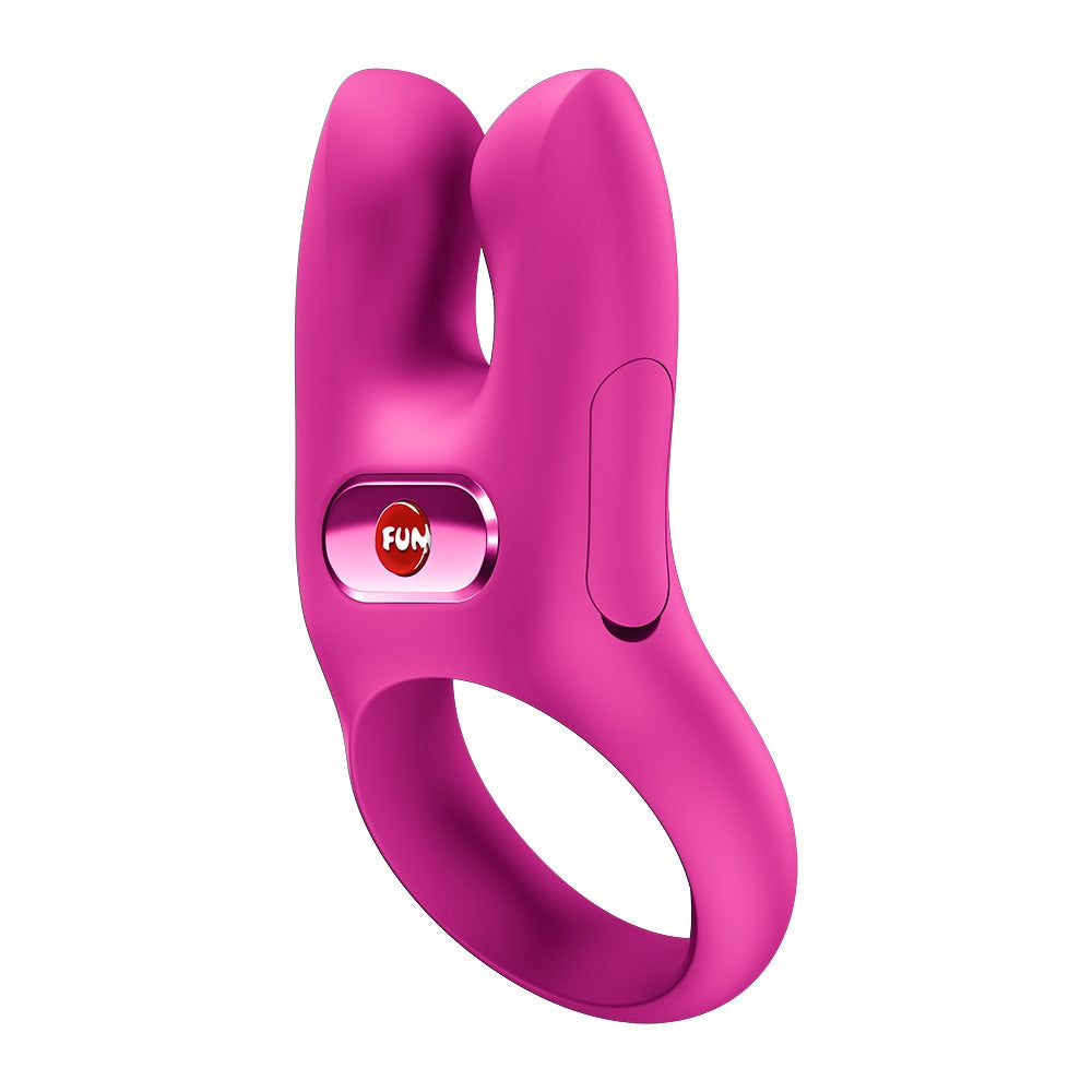 FUN FACTORY NŌS CLASSIC Vibro-Penisring in Pink in schräger Produktansicht