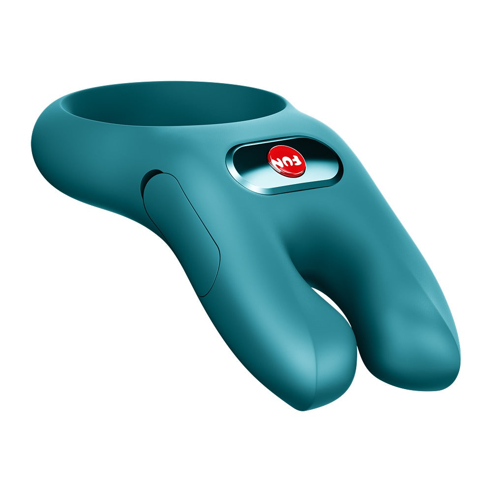 FUN FACTORY NŌS CLASSIC Vibro-Penisring in Türkis als liegende Detailansicht