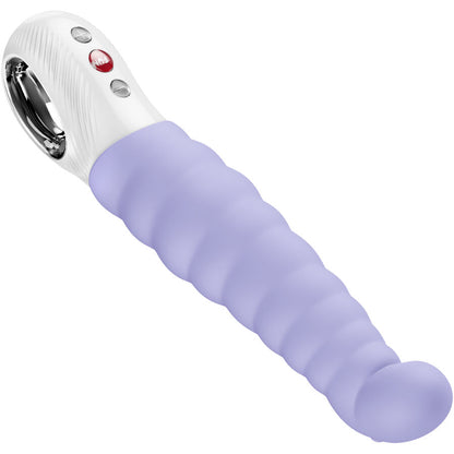 FUN FACTORY PATCHY PAUL G-Punkt-Vibrator in Helllila mit strukturierter Oberfläche und Bedienelementen