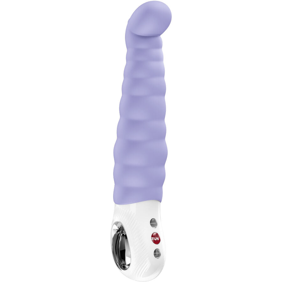 FUN FACTORY PATCHY PAUL G-Punkt-Vibrator in Helllila mit strukturierter Form in der Vorderansicht