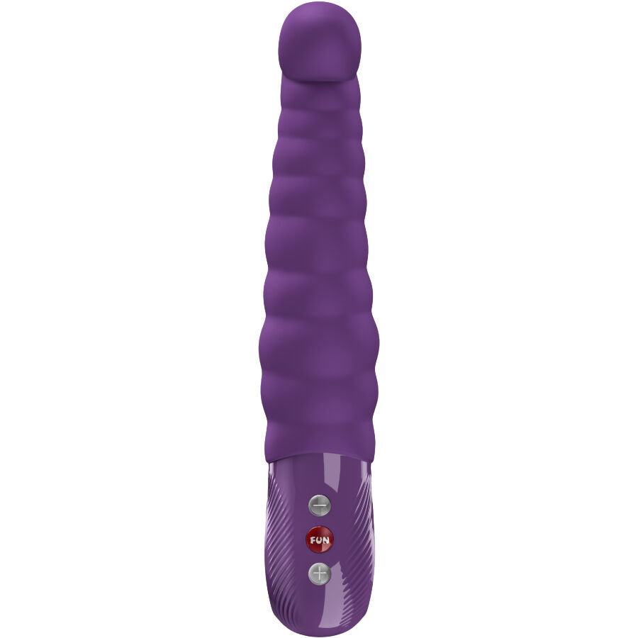 FUN FACTORY PATCHY PAUL G-Punkt-Vibrator in Lila mit strukturierter Form und sichtbaren Bedienelementen