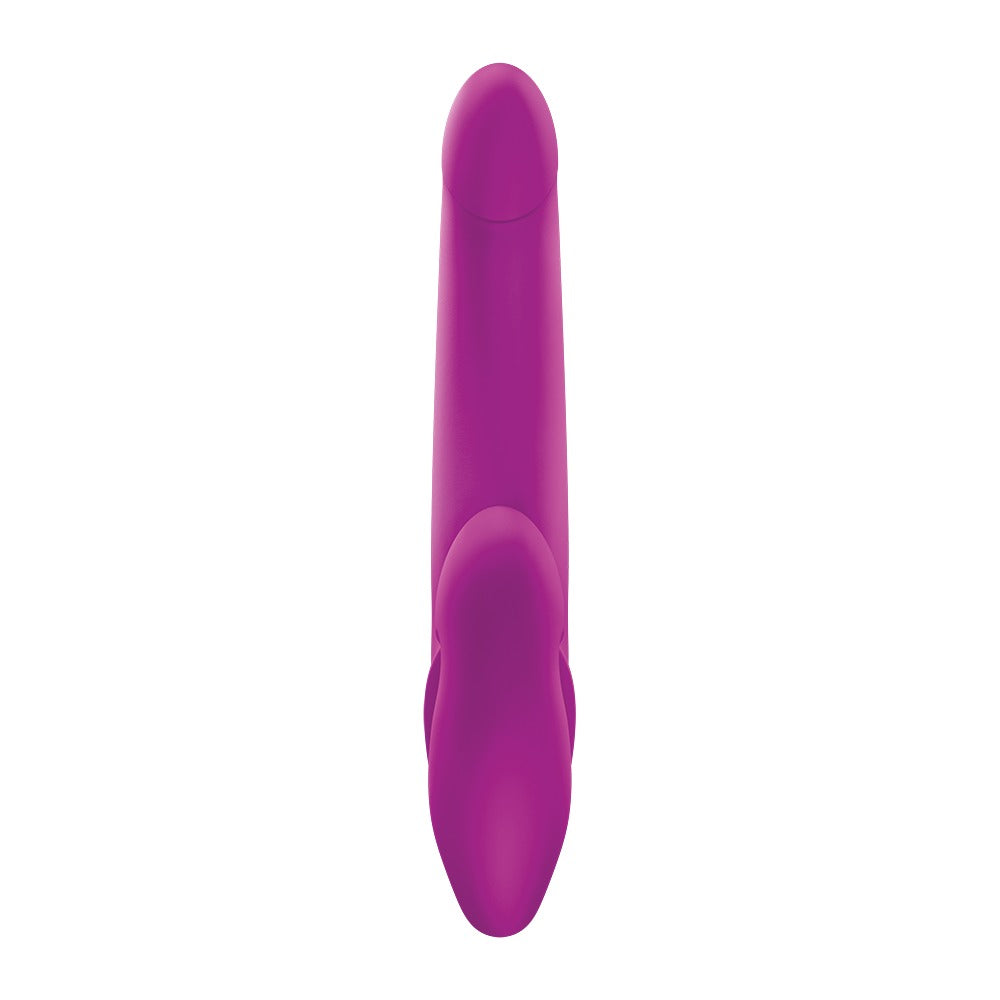 FUN FACTORY SHARE LITE Doppeldildo in Pink mit geschwungener Form in der Seitenansicht