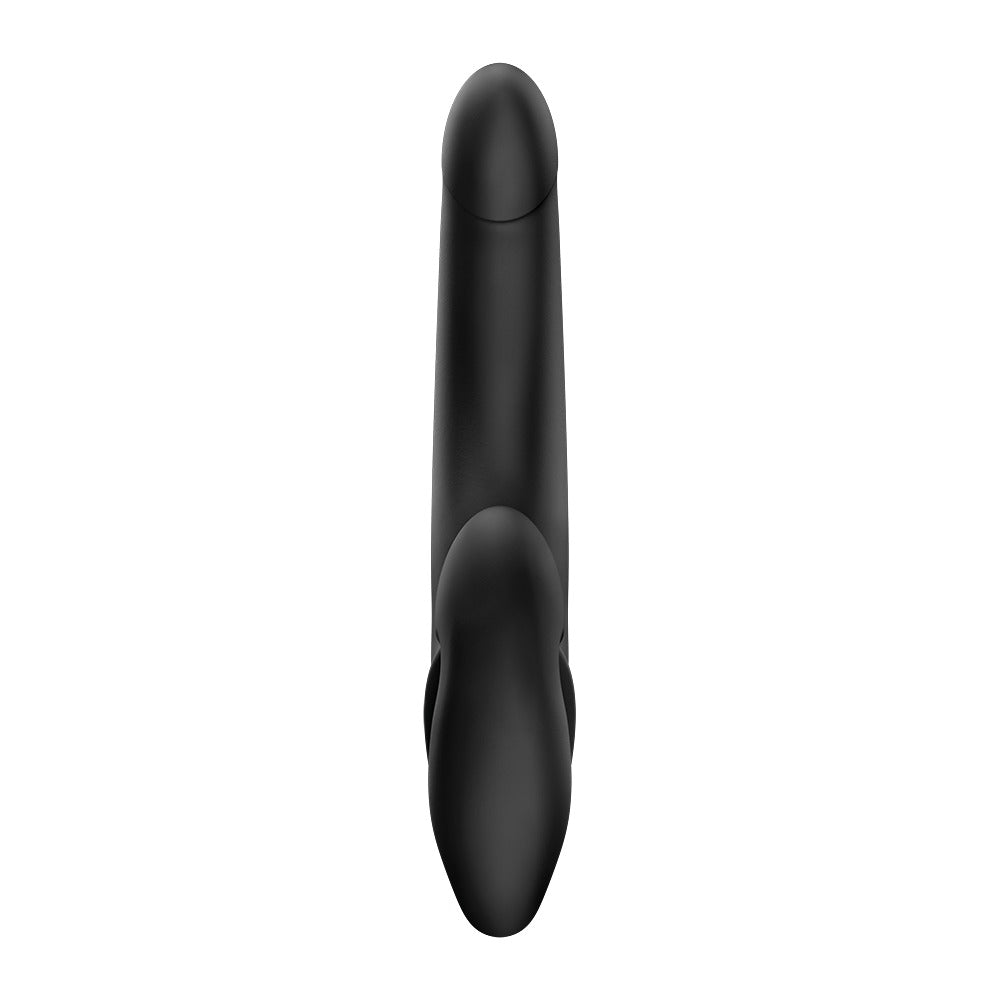 FUN FACTORY SHARE LITE Doppeldildo in Schwarz mit geschwungener Form in der Seitenansicht