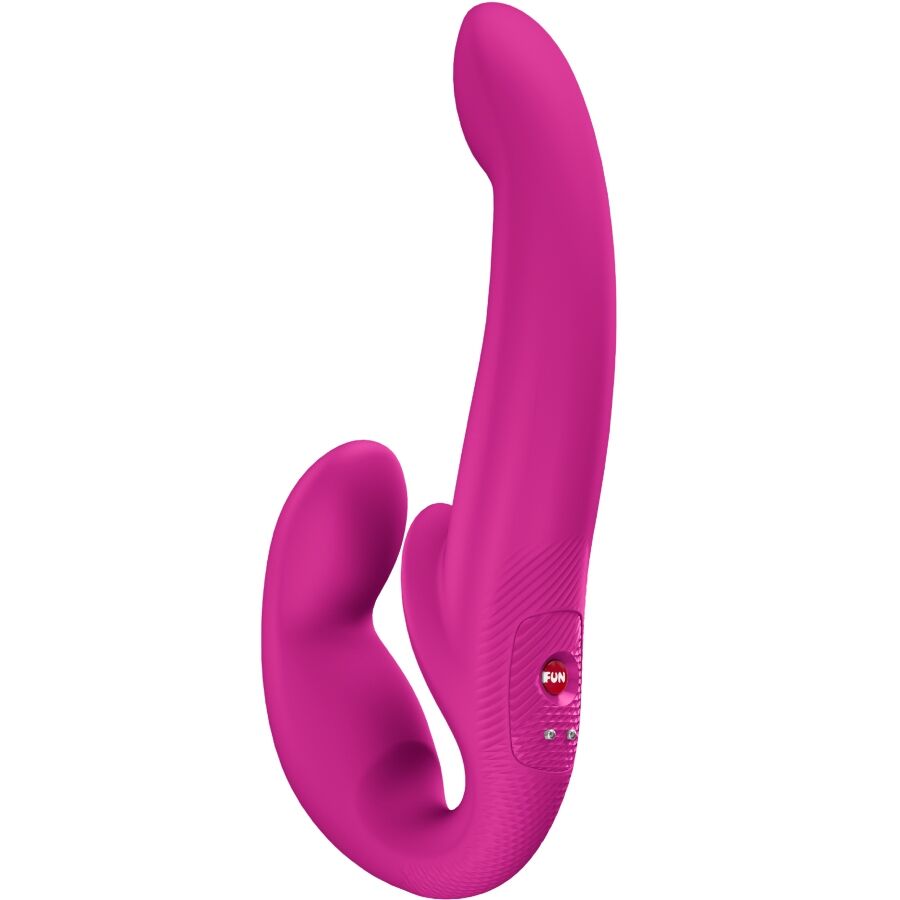 FUN FACTORY SHARE VIBE PRO vibrierender Doppeldildo in Pink in der Gesamtansicht