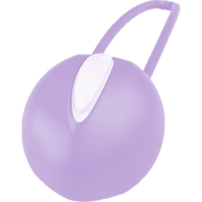 FUN FACTORY SMARTBALL UNO in Lila mit Innengewicht und Rückholschlaufe in schräger Detailansicht
