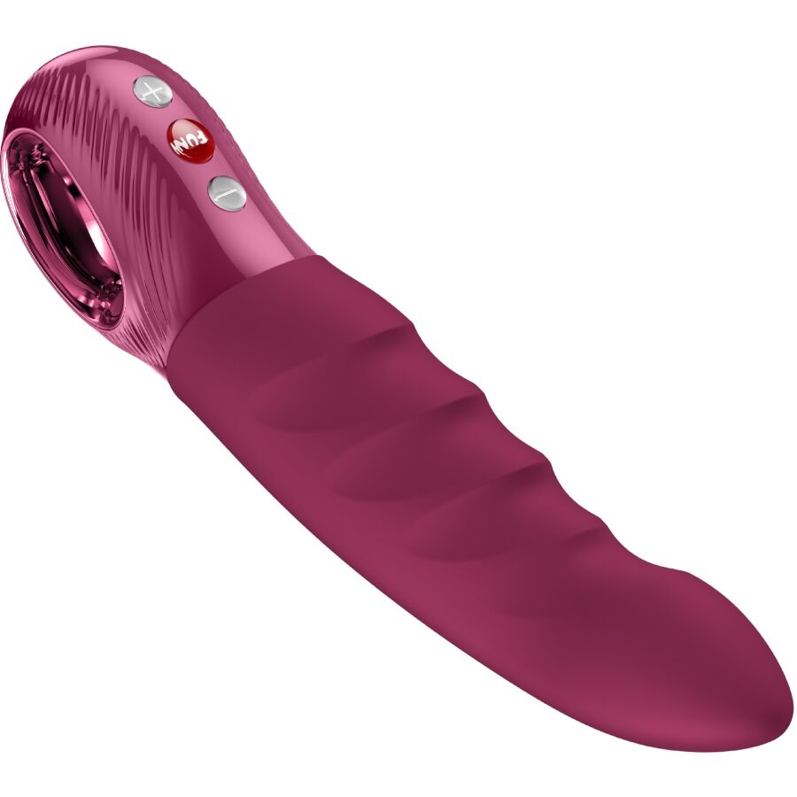 FUN FACTORY STRONIC DEEP G-Punkt-Pulsator mit strukturierter Form und Bedienelementen in der Detailansicht