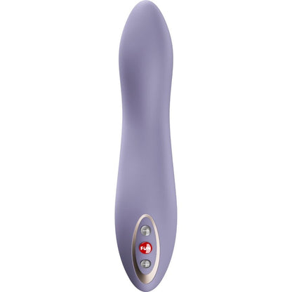 FUN FACTORY STRONIC FLOW G-Punkt-Pulsator in Hellviolett – Frontansicht mit schlanker Form, sanfter Kurve und sichtbaren Bedienelementen