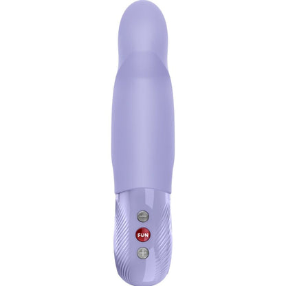 FUN FACTORY STRONIC G FORTE G-Punkt-Pulsator in Lila – Frontansicht mit geschwungenem Schaft, ausgeprägter Spitze und sichtbaren Bedienelementen