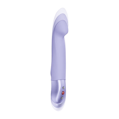 FUN FACTORY STRONIC G Premium-Pulsator in Lila mit gebogener Spitze in der Seitenansicht