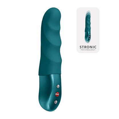 FUN FACTORY STRONIC PETITE Pulsator in Türkis mit 8 Stoßmodi in der Gesamtansicht