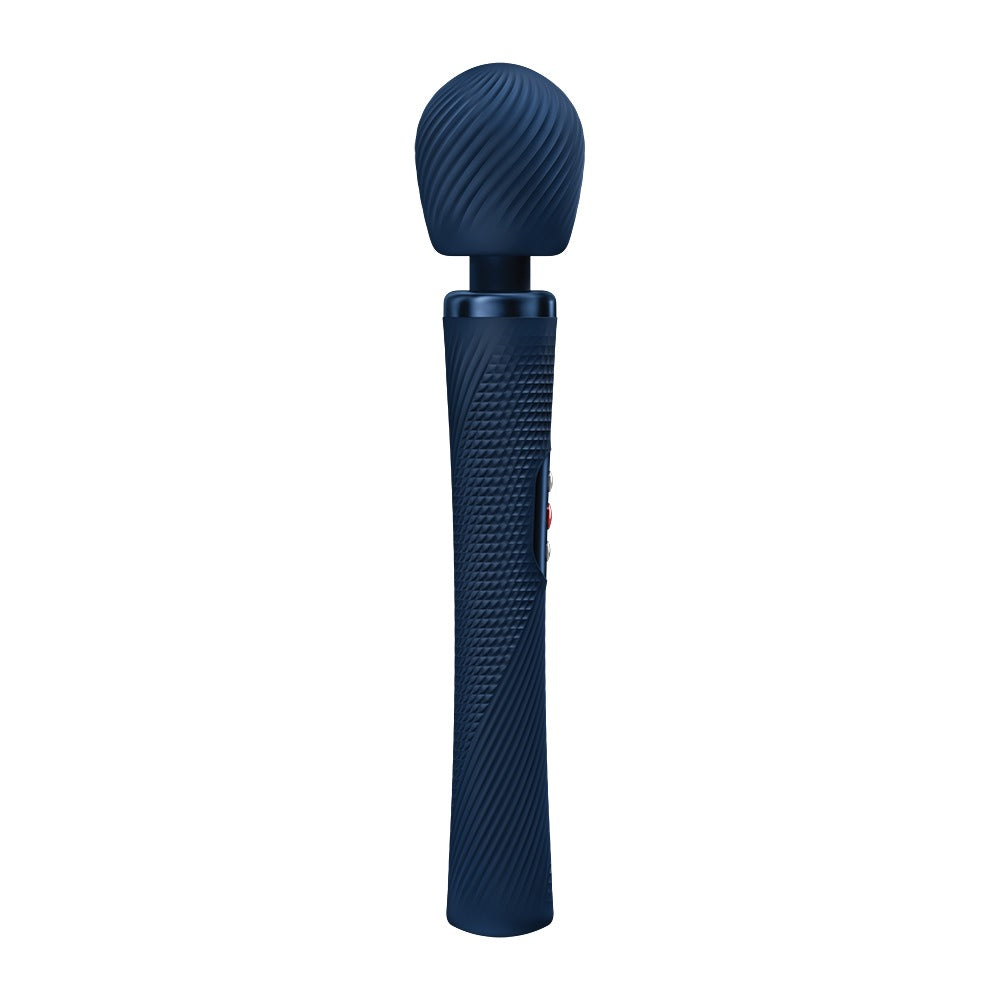 FUN FACTORY VIM Premium Wand-Massager in Dunkelblau in der Vorderansicht
