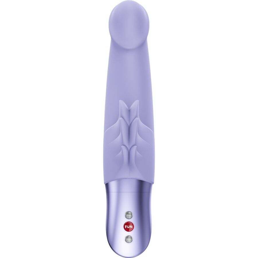 Fun Factory Wicked Angel Rabbit-Vibrator in Hellviolett – Frontansicht mit geschwungenem Schaft, seitlichem Stimulationsarm und Bedienelement