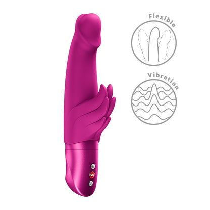 FUN FACTORY WICKED ANGEL Rabbitvibrator in Pink für sinnliche Dual-Stimulation in der Gesamtansicht