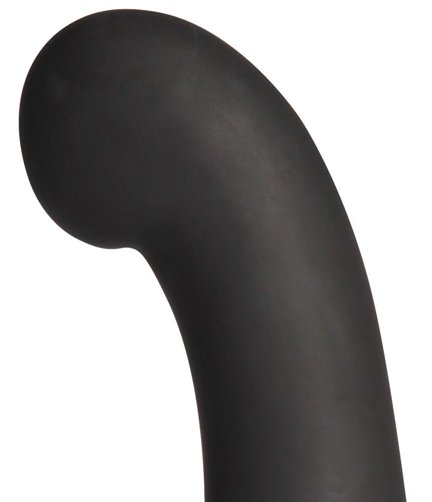 Detail des gebogenen Kopfes eines schwarzen Rabbit Vibrators