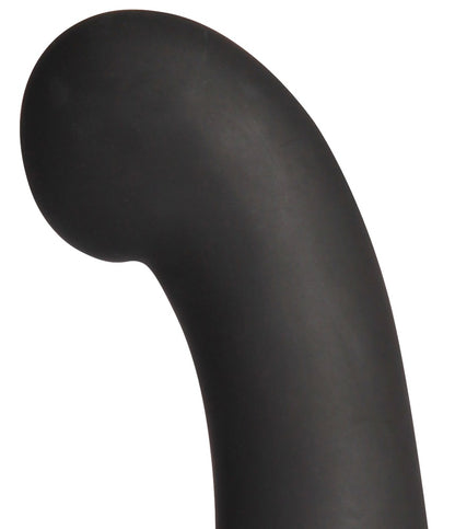 Detail des gebogenen Kopfes eines schwarzen Rabbit Vibrators