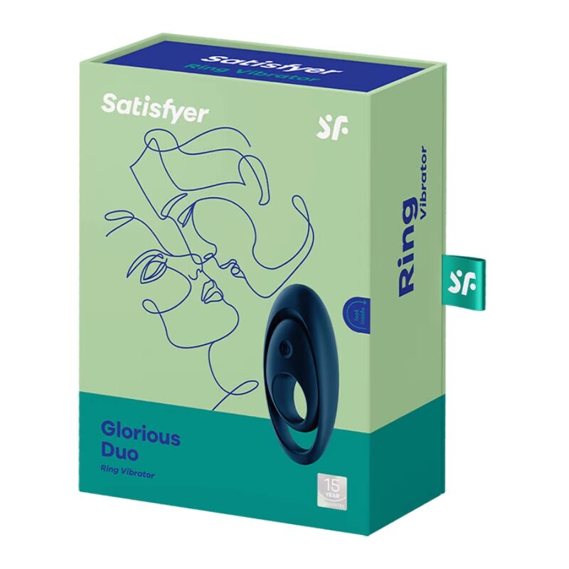 GLORIOUS DUO RING VIBRATOR BLAU - Produktansicht 3
