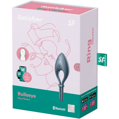 BULLSEYE RING VIBRATOR APP GRAU - Produktansicht 3