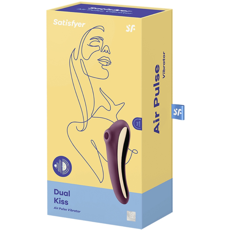 DUAL KISS AIR PULSE VIBRATOR WEINROT - Produktansicht 4