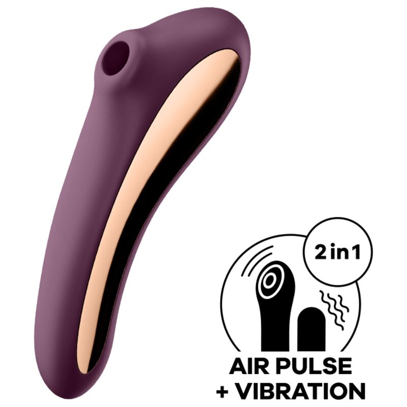 DUAL KISS AIR PULSE VIBRATOR WEINROT - Produktansicht 2
