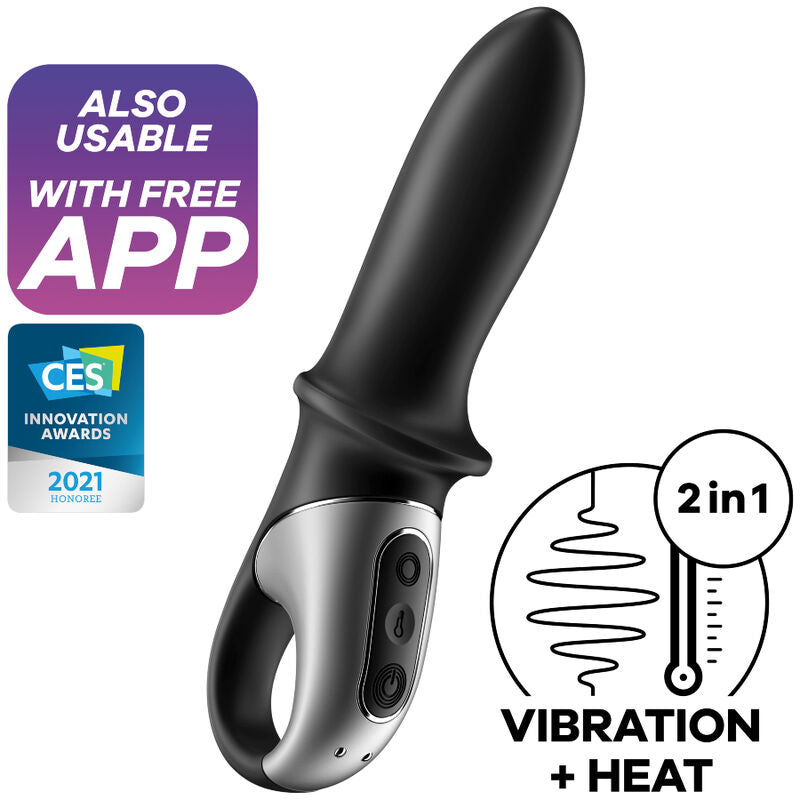 HOT PASSION ANAL VIBRATOR APP SCHWARZ - Produktansicht 1