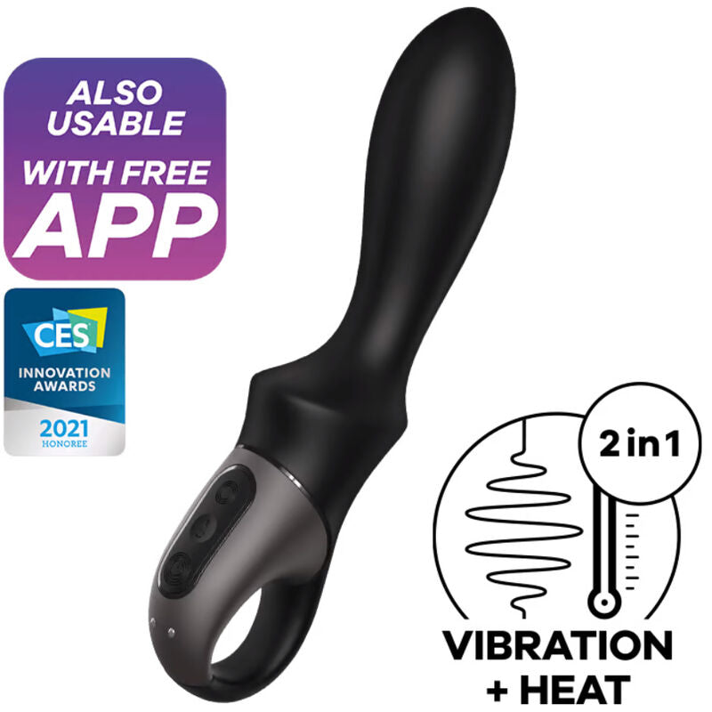 HEAT CLIMAX ANAL VIBRATOR APP SCHWARZ - Produktansicht 1