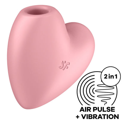 CUTIE HEART AIR PULSE STIMULATOR & VIBRATOR ROSA - Produktansicht 1