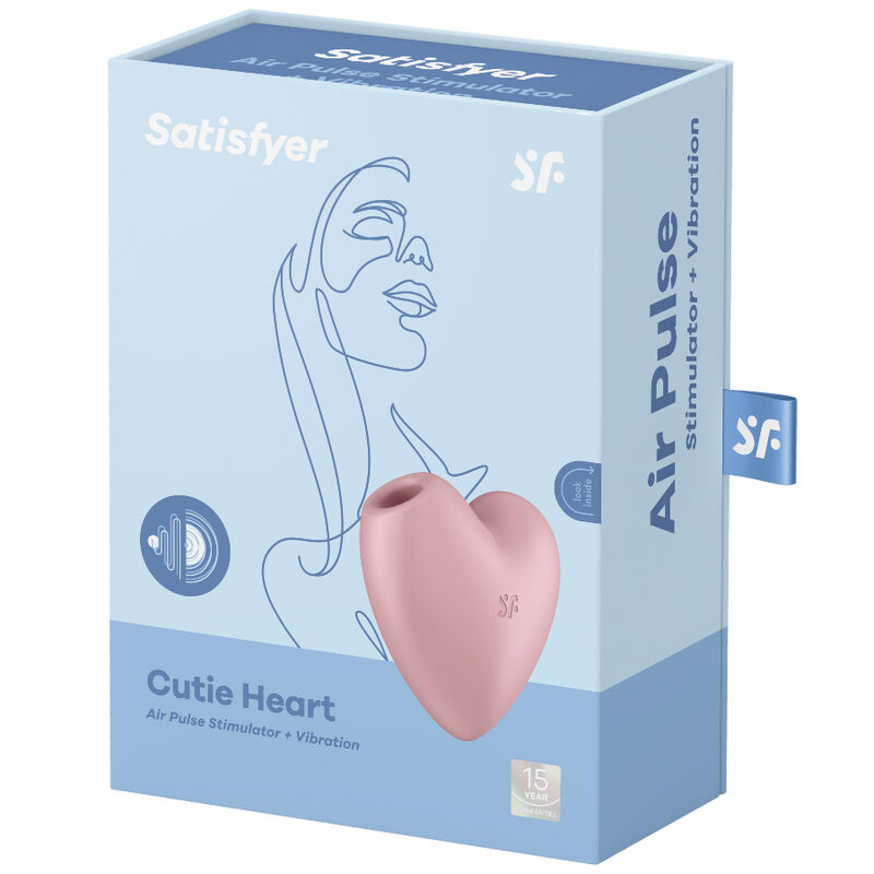 CUTIE HEART AIR PULSE STIMULATOR & VIBRATOR ROSA - Produktansicht 4
