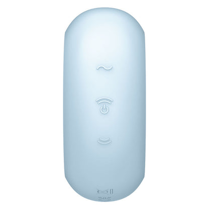 PRO TO GO 3 DOPPELTER LUFTPULSSTIMULATOR & VIBRATOR BLAU - Produktansicht 4