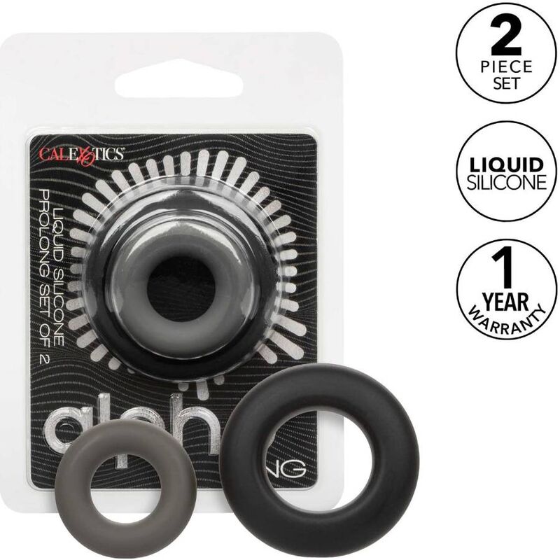 ALPHA PROLONG SET MIT 2 RINGEN GRAU - Produktansicht 2
