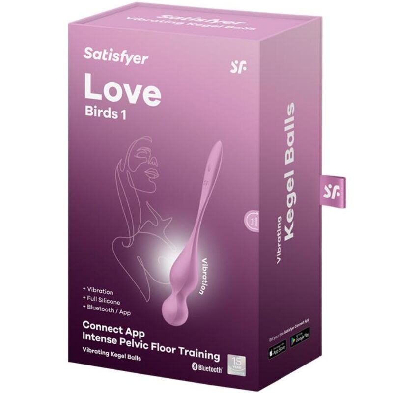 LOVE BIRDS VIBRIERENDE KEGEL-KUGELN ROSA - Produktansicht 6