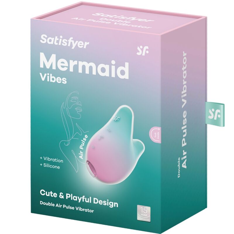 MERMAID VIBES STIMULATOR & VIBRATOR MINT UND PINK - Produktansicht 5