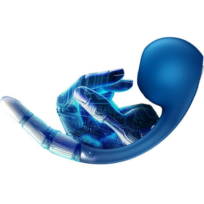 PRO+ WAVE 4 G-SPOT & AIR PULSE STIMULATOR KOSTENLOSE APP DUNKELBLAU - Produktansicht 5