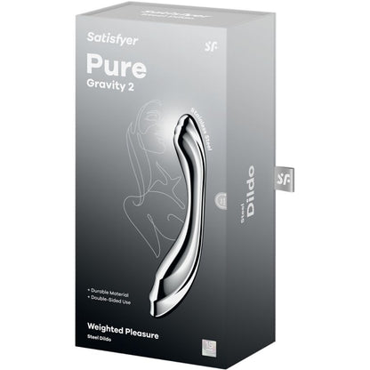 PURE GRAVITY 2 DOPPELENDELLER DILDO AUS EDELSTAHL - Produktansicht 5