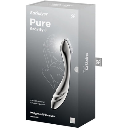 PURE GRAVITY 3 EDELSTAHL DOPPELENDELLER DILDO - Produktansicht 5