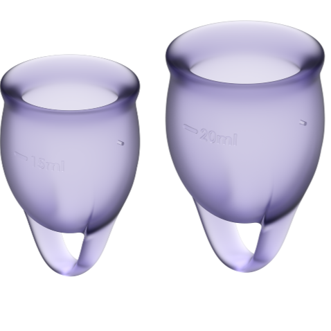 FEEL CONFIDENT MENSTRUAL CUP LILA 15 + 20 ML - Produktansicht 1