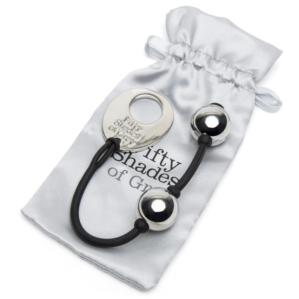 Inner Goddess Mini Silver Liebeskugeln mit Aufbewahrungsbeutel aus Satin