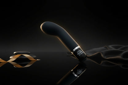 Eleganter G-Punkt Vibrator aus Silikon mit gebogener Form für gezielte sanfte Stimulation