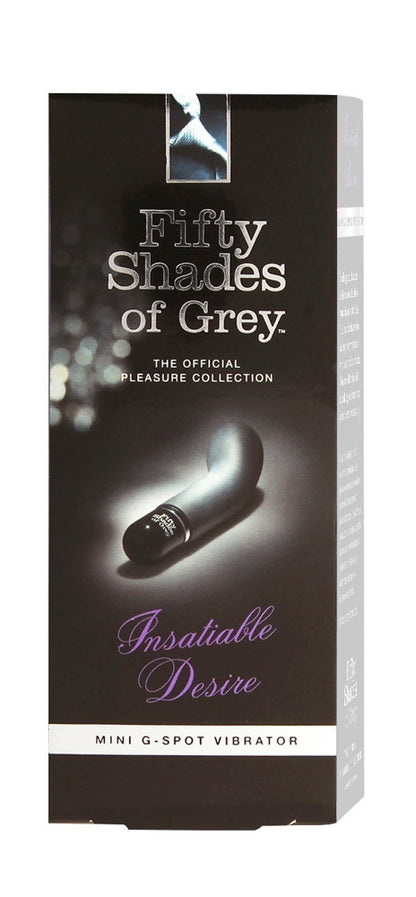 Originalverpackung des Insatiable Desire G-Punkt Vibrators aus der Fifty Shades of Grey Kollektion