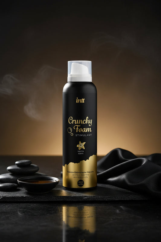 intt Crunchy Vanilla Foam Massageschaum mit prickelndem Effekt und Vanilleduft